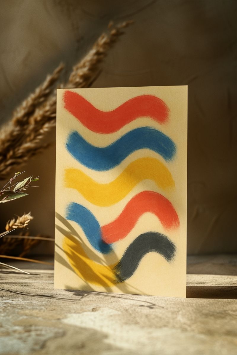 Modern Form Koleksiyonu 형태의 리듬 – Formların Ritmi SK6 Art Print - Çerçevesiz Poster