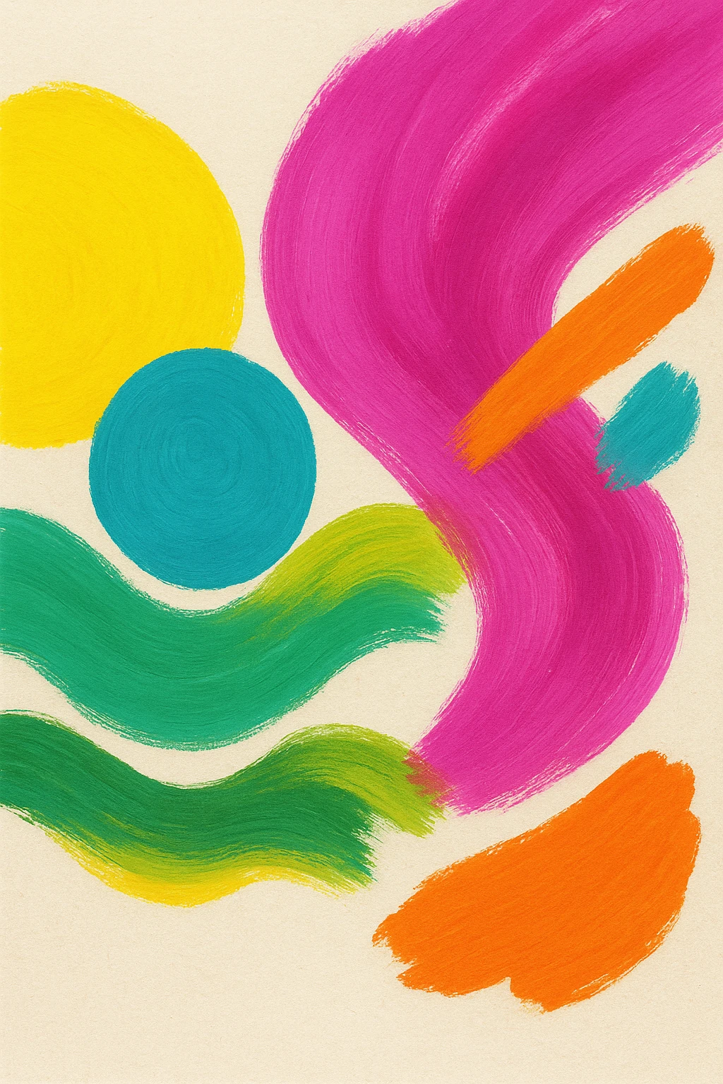 Renkli Anlar Koleksiyonu 색의 흐름 (Saek-ui Heureum) - Art Print - Poster