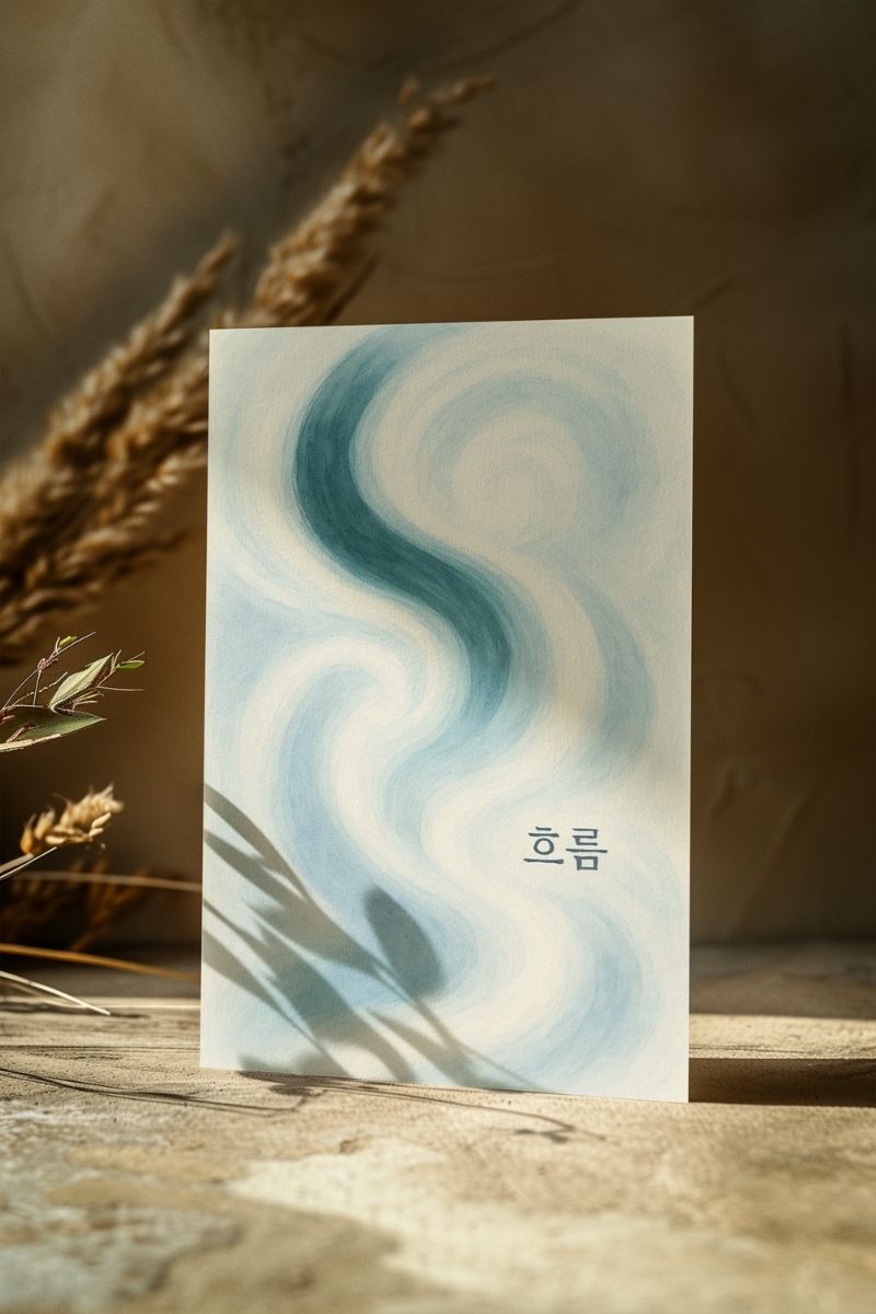 Zodiac Flow Burçlar Koleksiyonu 흐름 – Kova (Aquarius) - Art Print - Çerçevesiz Poster