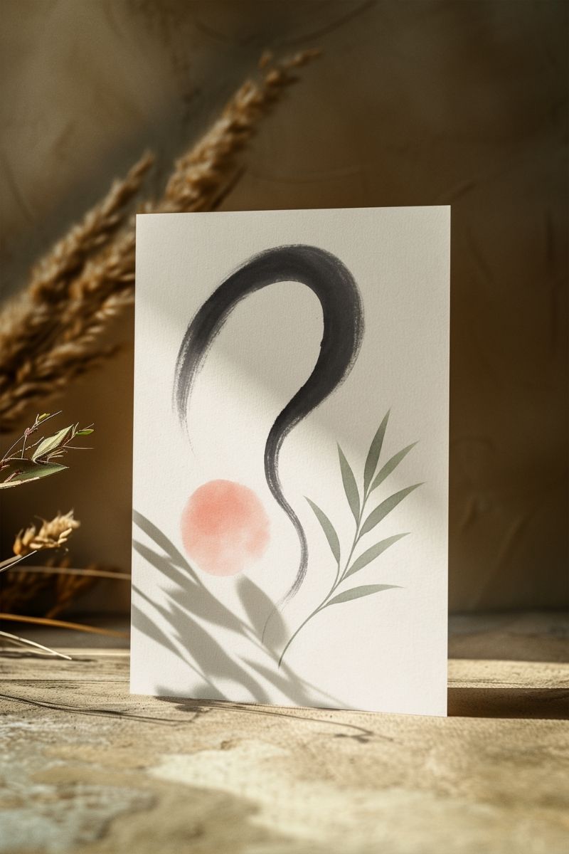 Soyut Koleksiyonu 고요한 선 (Sessiz Hatlar) Art Print - Çerçevesiz Poster