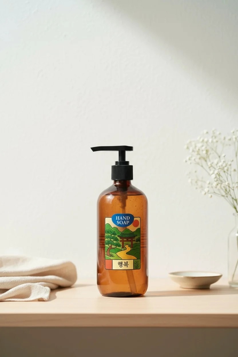 Seuolvie Amber Cam Şişe Sıvı Sabunluk 500 ml 