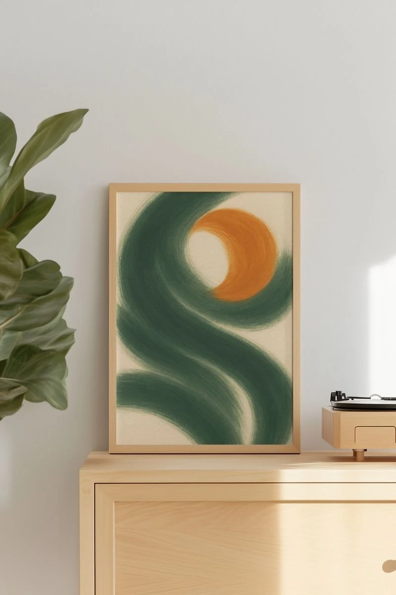 Soyut Koleksiyonu 달빛 – Ay Işığı - Art Print - Poster