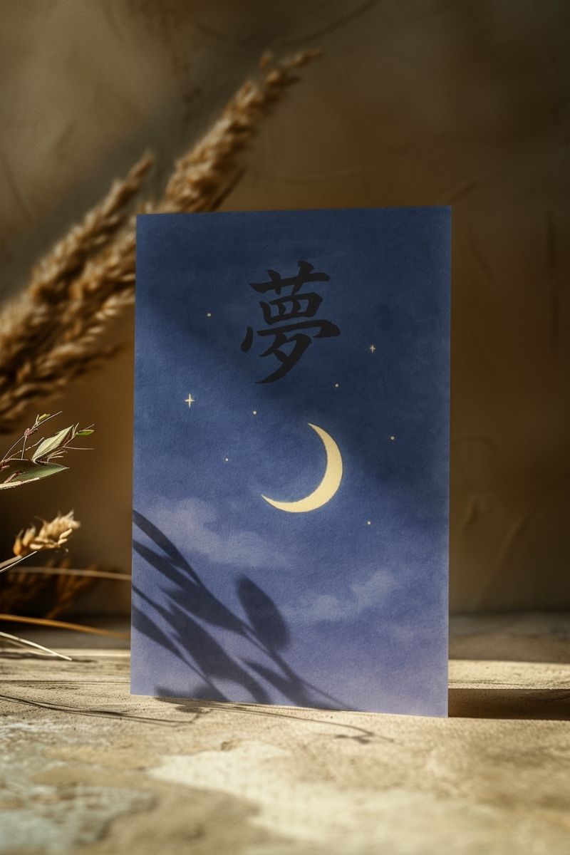 Sessiz Estetik Koleksiyonu 夢 (Yume – Hayal) SE13 Art Print - Çerçevesiz Poster