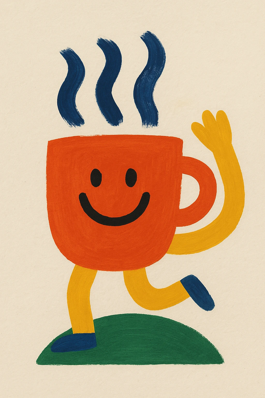 Renkli Anlar Koleksiyonu - Playful Kahve 2 - Art Print -  Poster