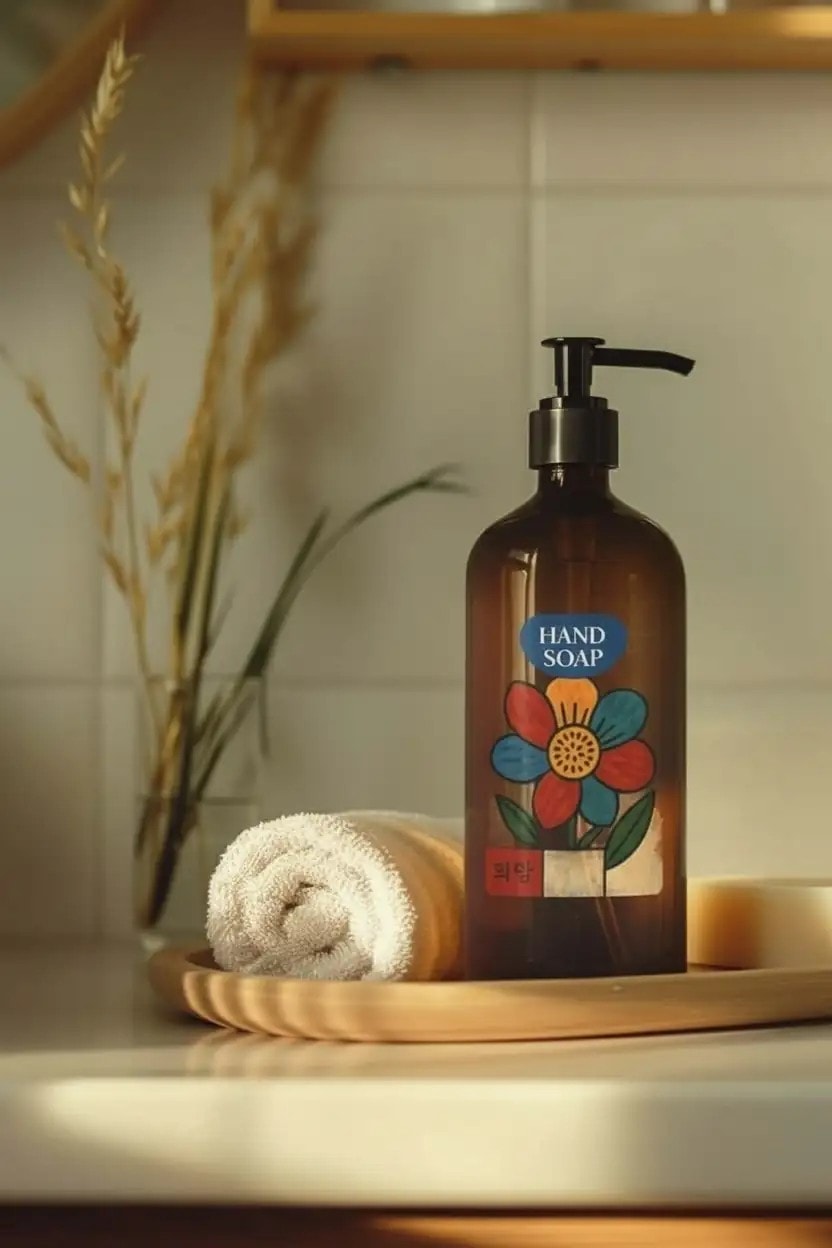 Seuolvie Amber Cam Şişe Sıvı Sabunluk 500 ml 