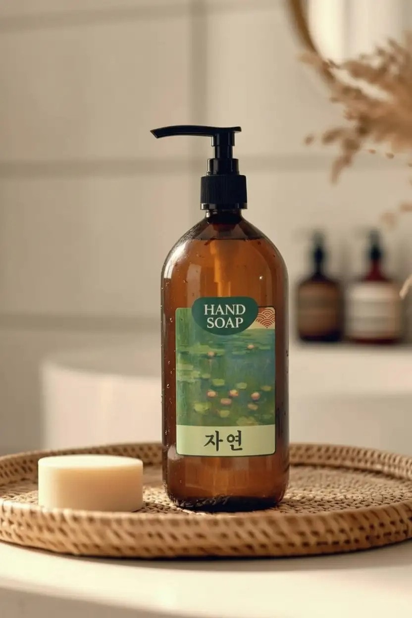 Seuolvie Amber Cam Şişe Sıvı Sabunluk 500 ml 