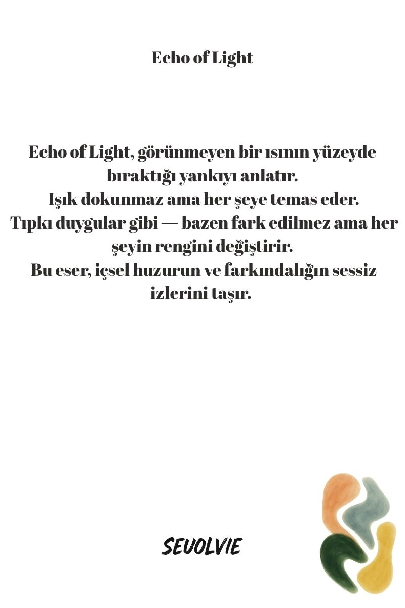 Soyut Koleksiyonu - Echo of Light - Art Print - Poster