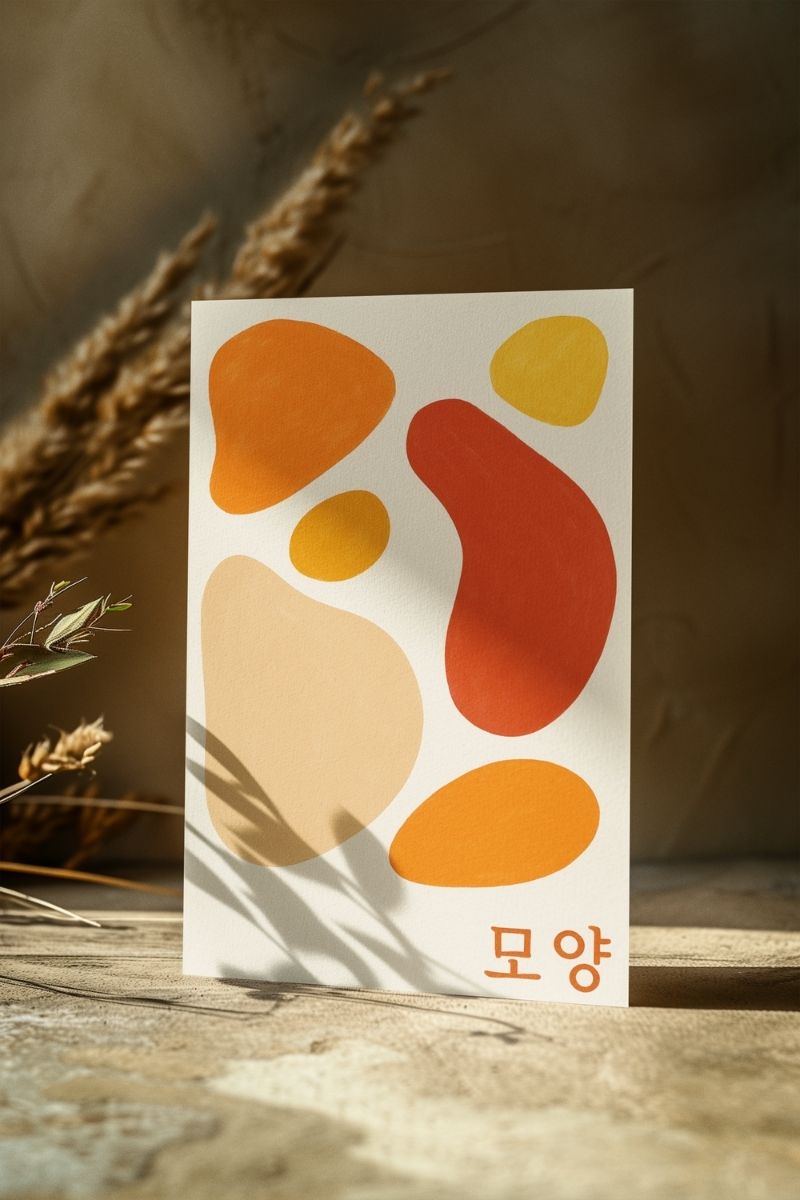 Renkli Anlar Koleksiyonu 생명 (Saeng-myeong) – Yaşam - RA9 Art Print - Çerçevesiz Poster