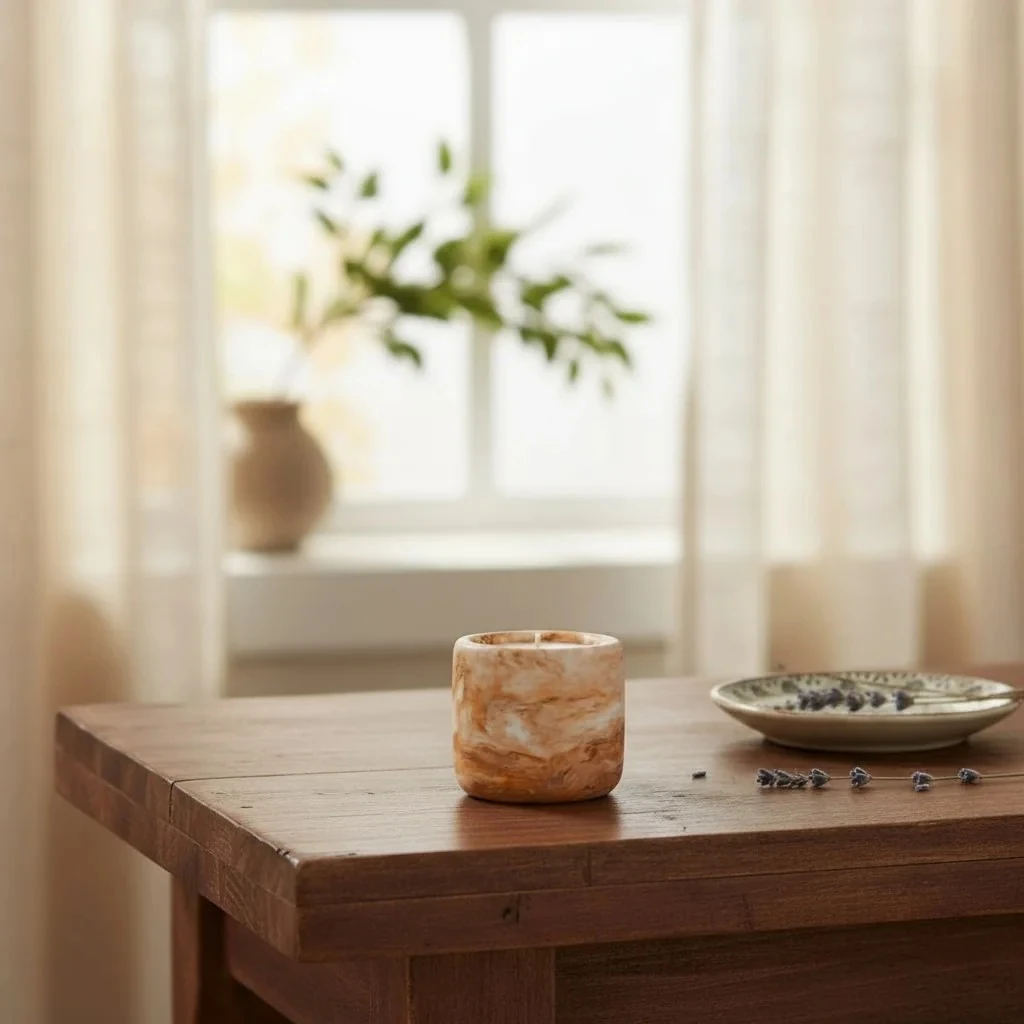 Seuolvie Handmade Sandal Ağacı Beton Mum