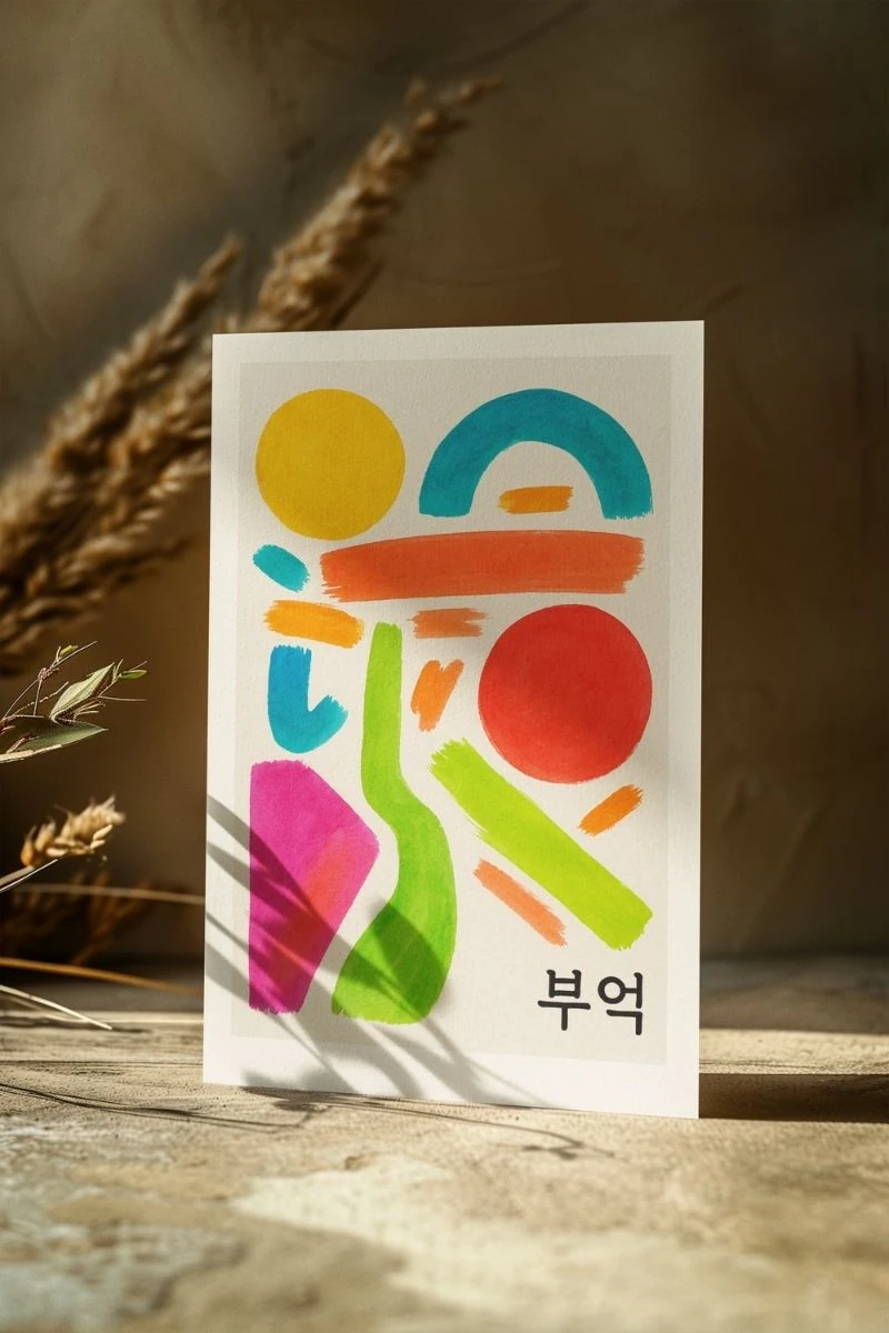 Soyut Koleksiyonu 부엌 – Bueok – Art Print - Çerçevesiz Poster