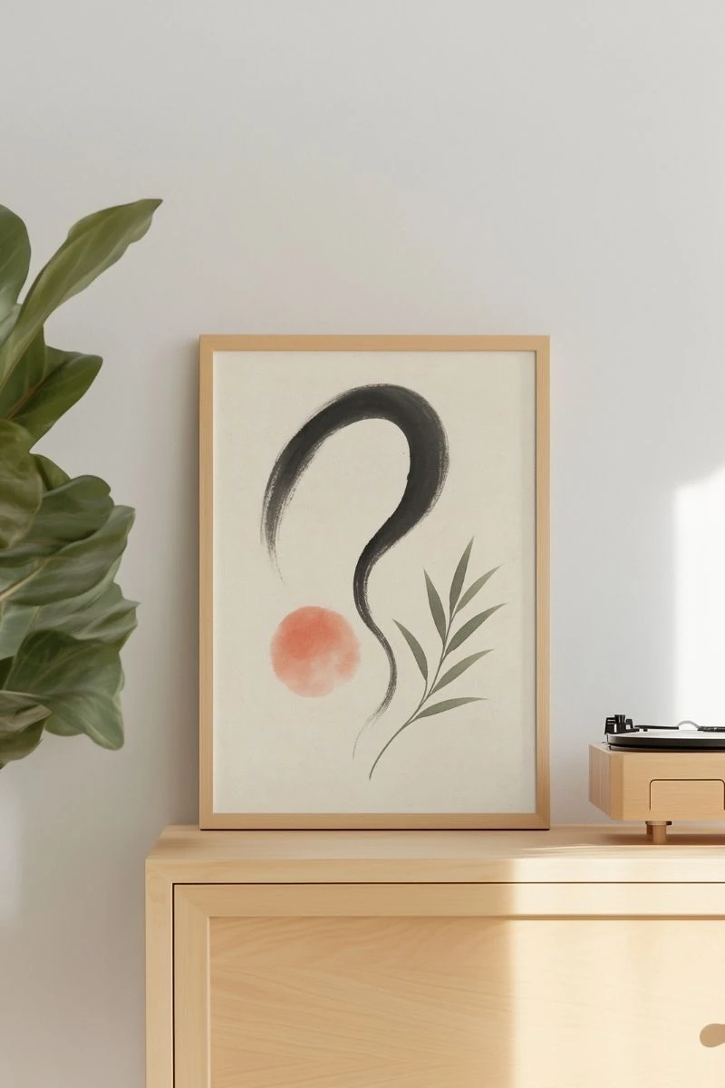 Soyut Koleksiyonu - 고요한 선 (Sessiz Hatlar) Art Print - Poster