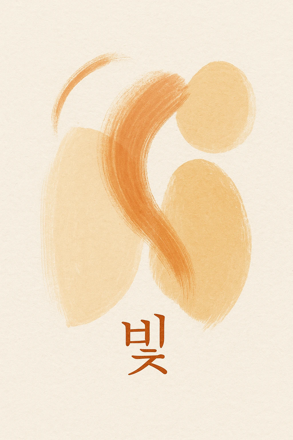 Soyut Koleksiyonu 빛 – Işık - Art Print - Çerçevesiz Poster