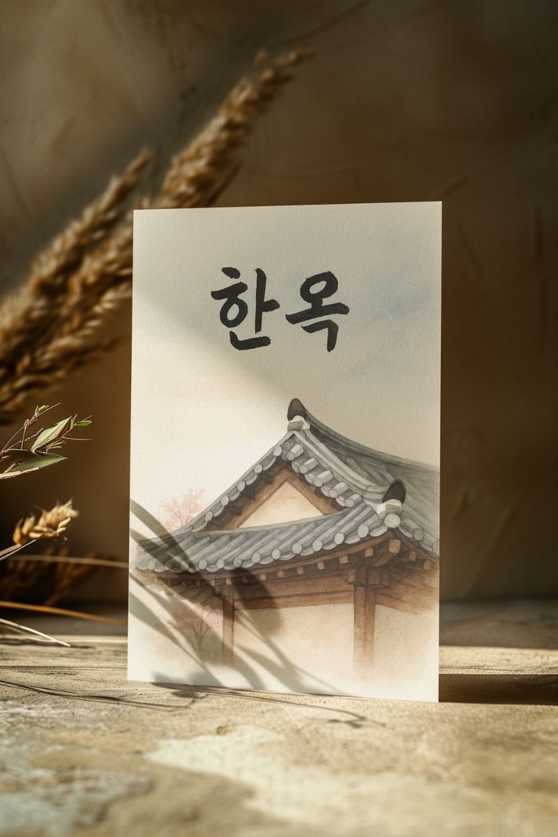 Sessiz Estetik Koleksiyonu 한옥 (Hanok) SE11 Art Print - Çerçevesiz Poster