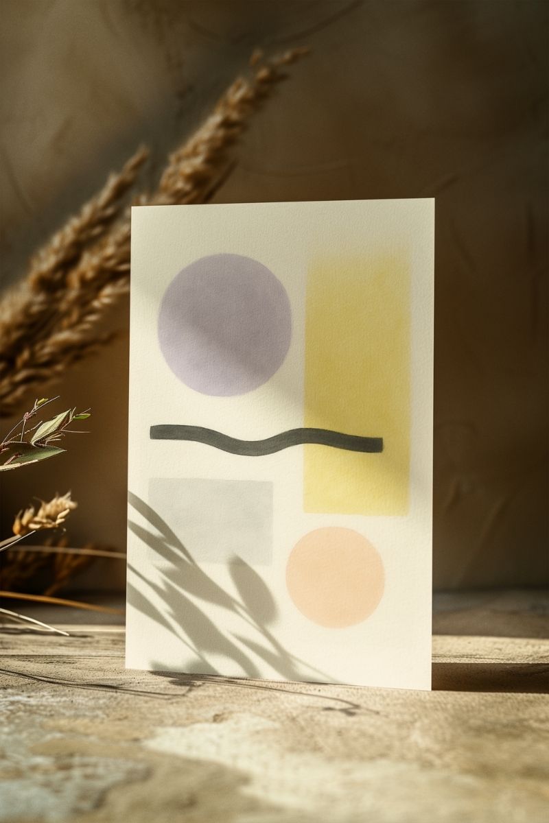 Modern Form Koleksiyonu 색의 고요 – Renklerin Sessizliği SK3 Art Print - Çerçevesiz Poster