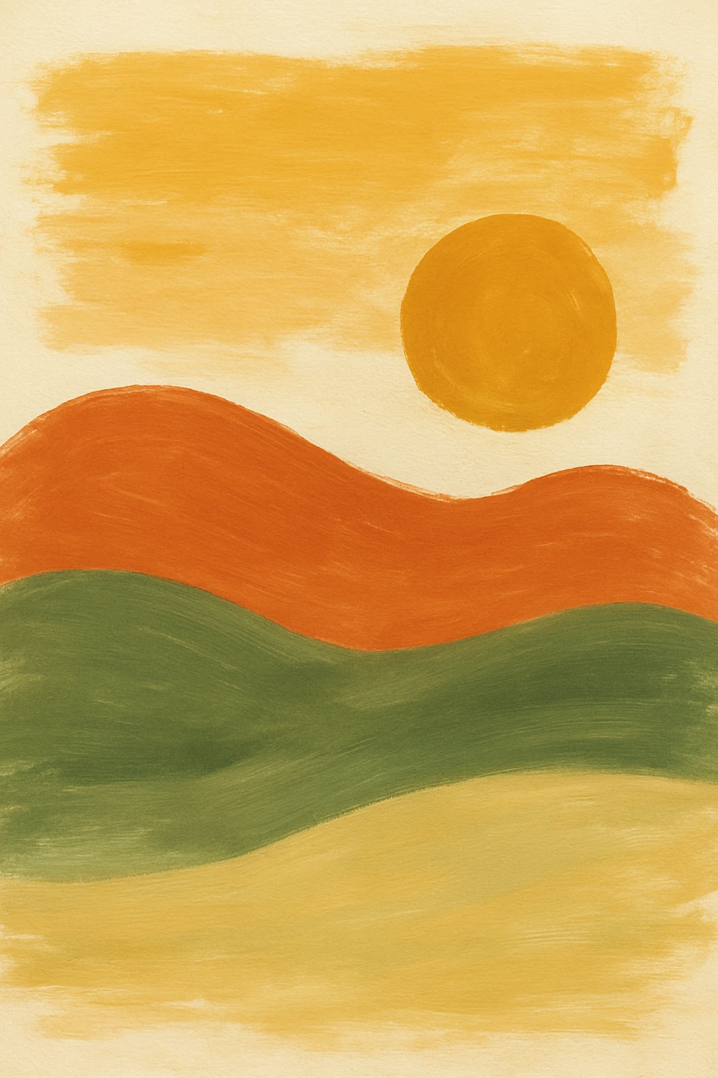 Soyut Koleksiyonu - Yumuşak Ufuk - Art Print - Poster