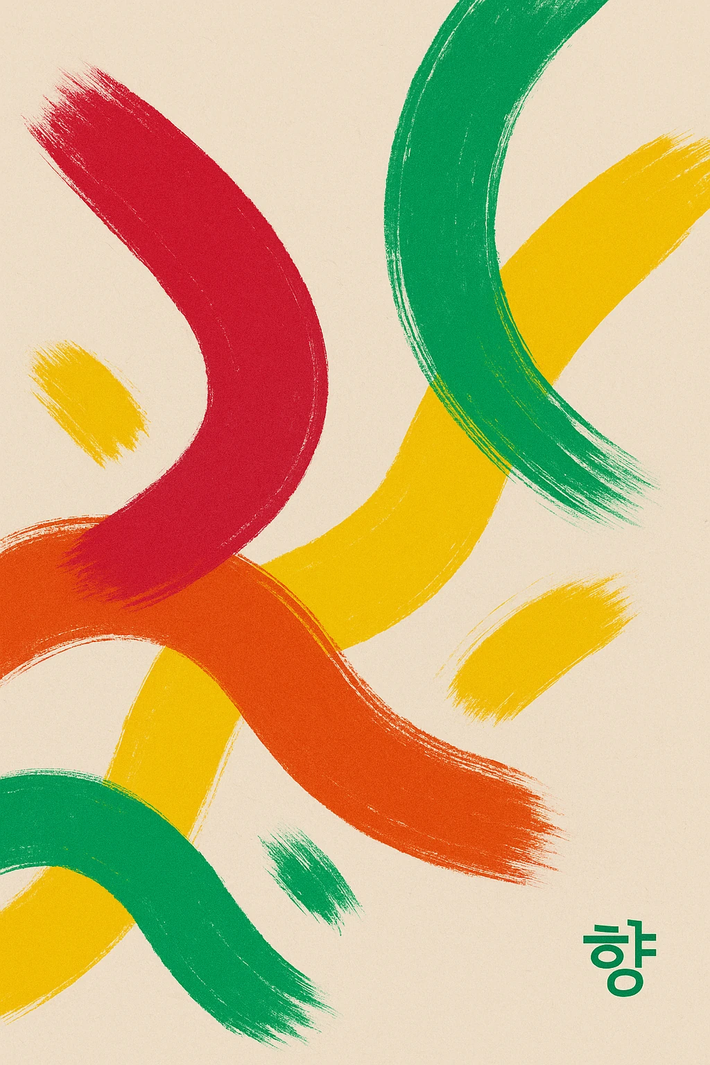 Renkli Anlar Koleksiyonu 조화 (Jo-hwa) – Uyum - Art Print -  Poster