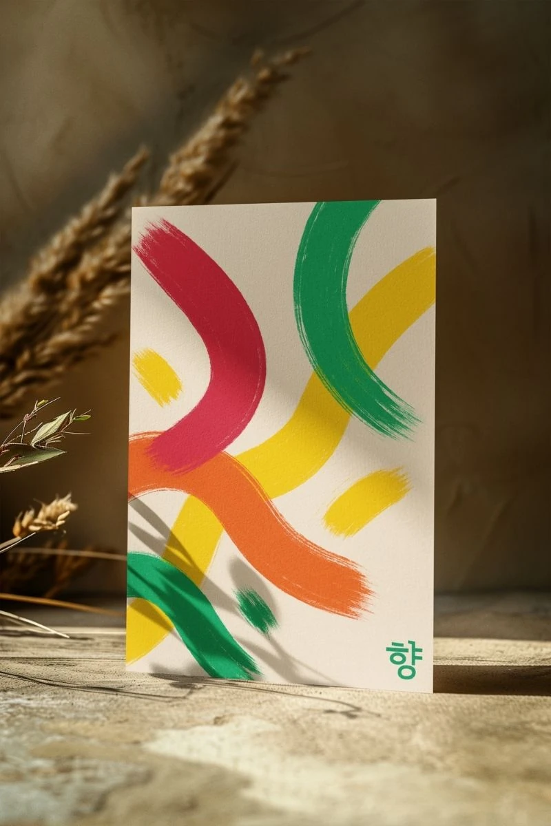 Renkli Anlar Koleksiyonu 조화 (Jo-hwa) – Uyum - Art Print -  Poster