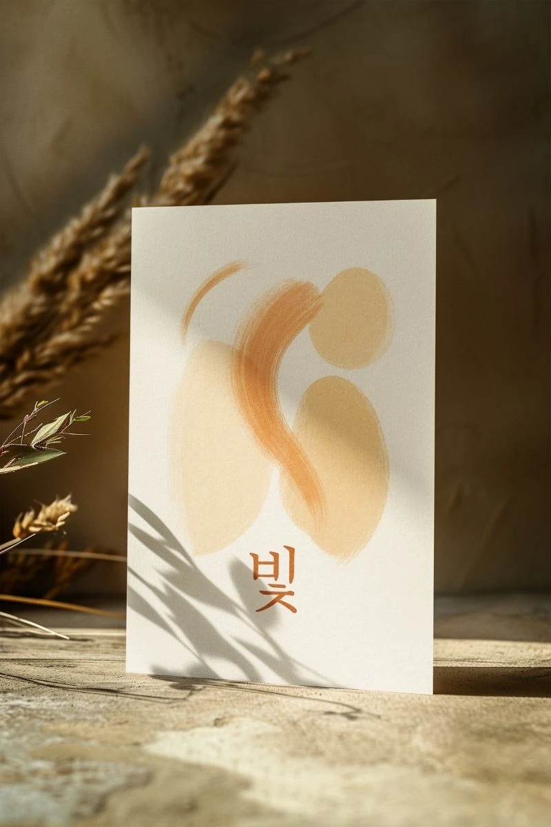 Soyut Koleksiyonu 빛 – Işık - Art Print - Çerçevesiz Poster