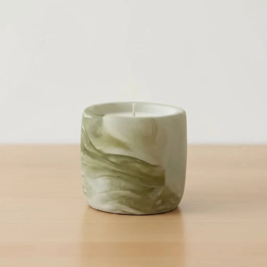 Seuolvie Handmade Elma-Tarçın Beton Mum