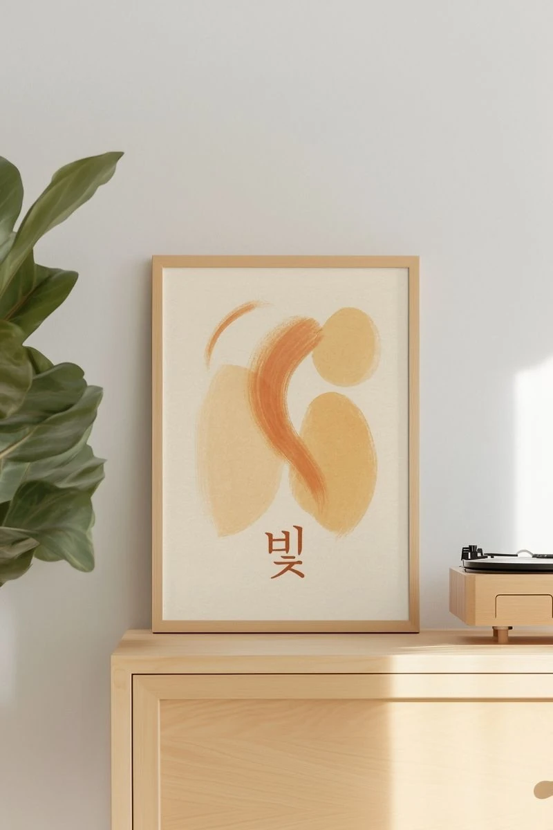 Soyut Koleksiyonu 빛 – Işık - Art Print - Çerçevesiz Poster