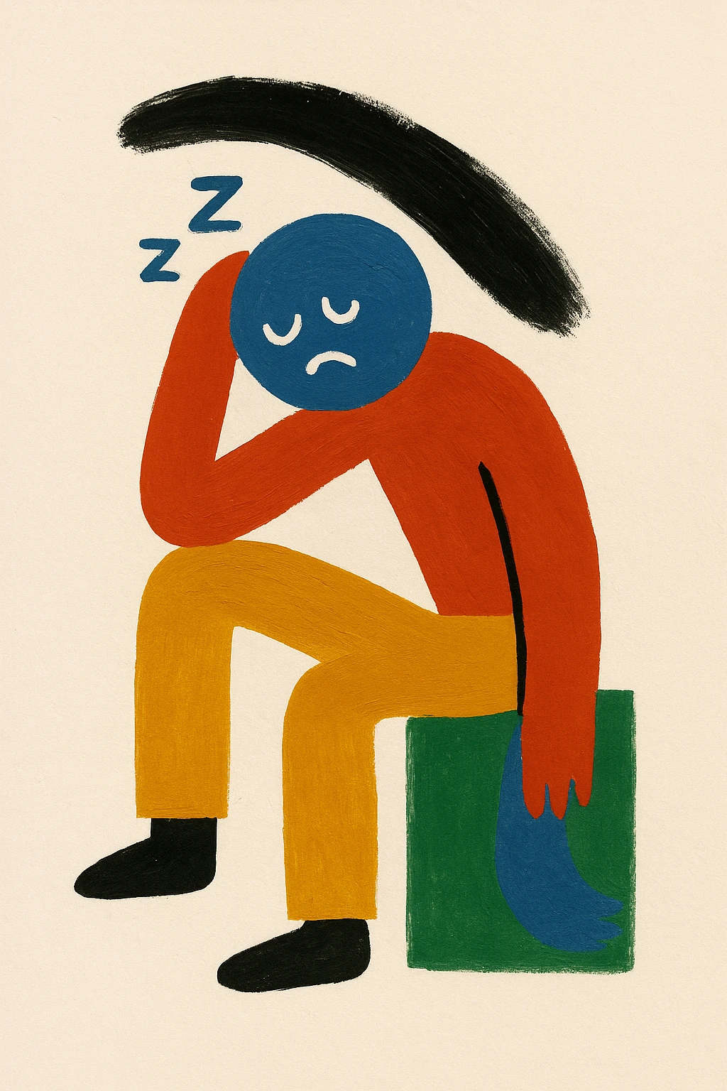 Renkli Anlar Koleksiyonu - Playful Uykusuz - Art Print -  Poster