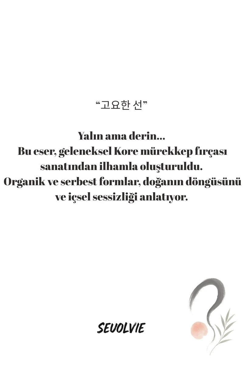 Soyut Koleksiyonu - 고요한 선 (Sessiz Hatlar) Art Print - Poster