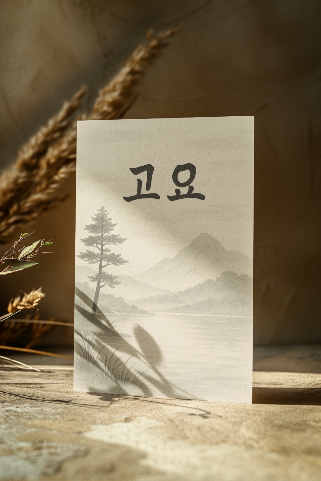 Sessiz Estetik Koleksiyonu - 고요 (Goyo) – Sükunet - Art Print - Çerçevesiz Poster