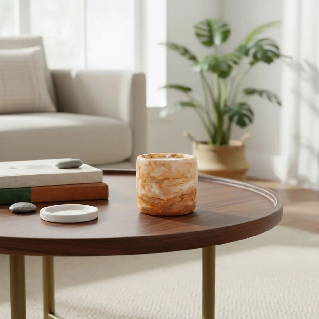 Seuolvie Handmade Sandal Ağacı Beton Mum