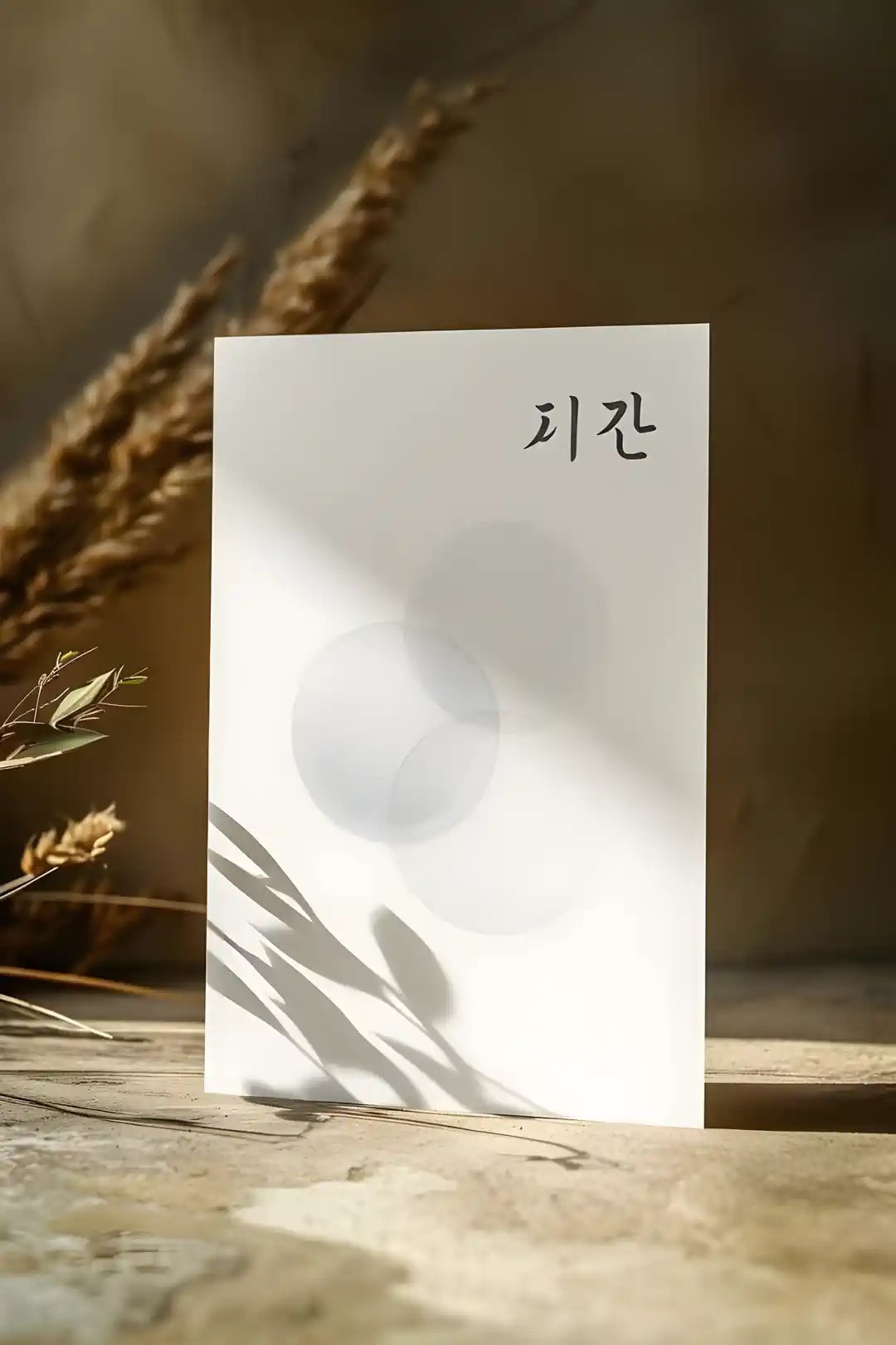 Sessiz Estetik Koleksiyonu 시간 (Zaman) SS8 Art Print - Çerçevesiz Poster