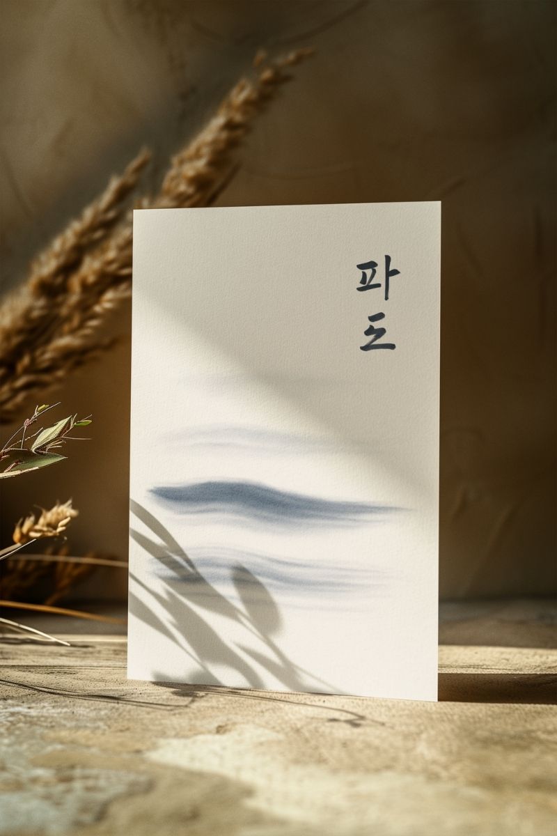 Sessiz Estetik Koleksiyonu 파도 (Dalga) SS7 Art Print - Çerçevesiz Poster