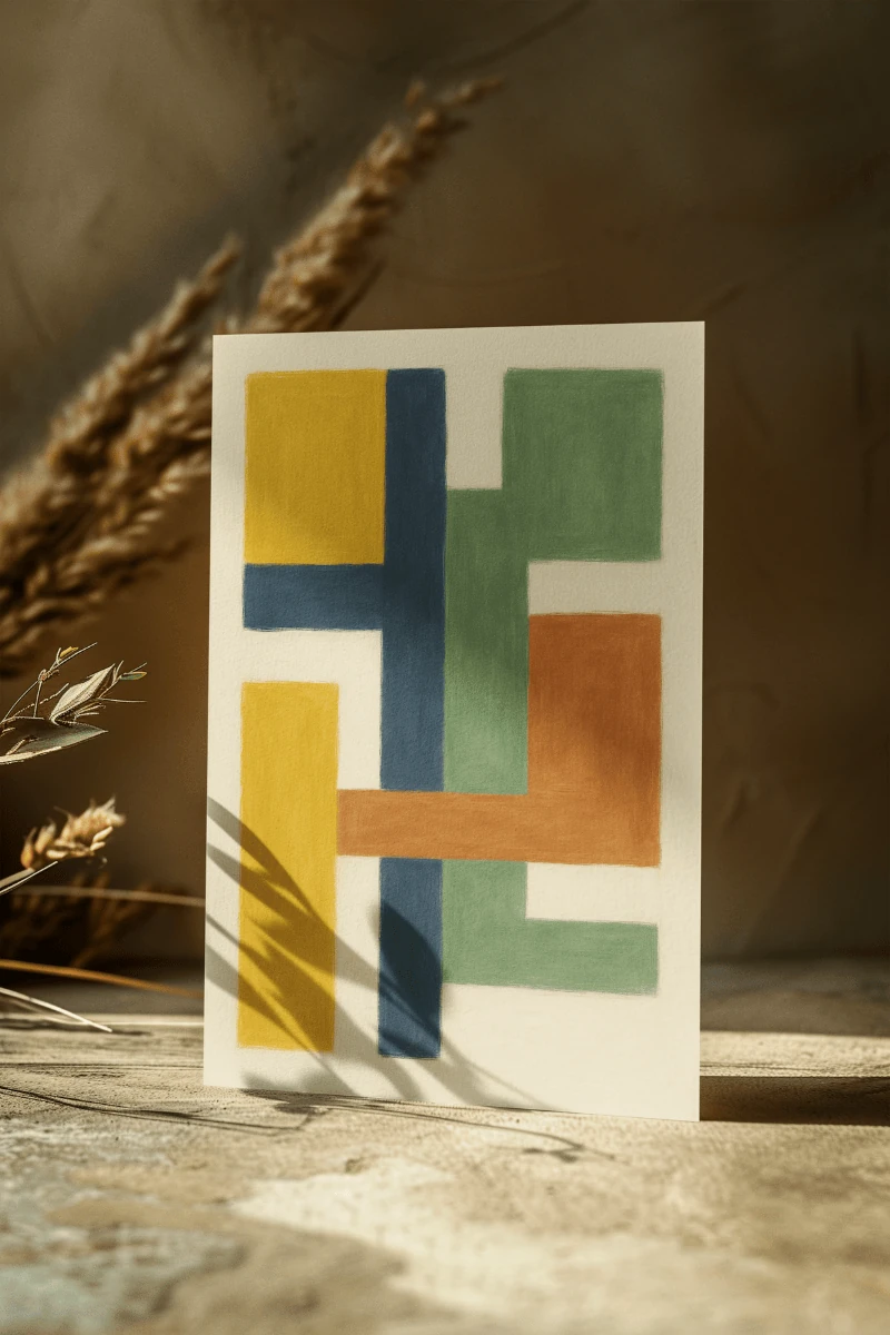 Soyut Koleksiyonu - Sessiz Dengeler - Art Print - Poster