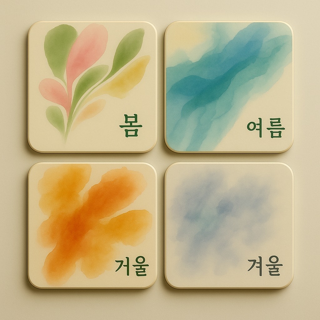 4'lü Seuolvie Ahşap Renkli Bardak Altlığı 