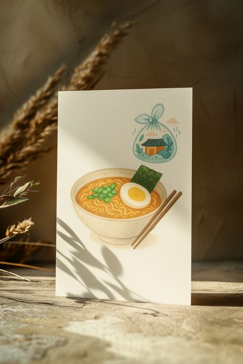 Renkli Anlar Koleksiyonu 라면 – Ramen - Art Print - Poster