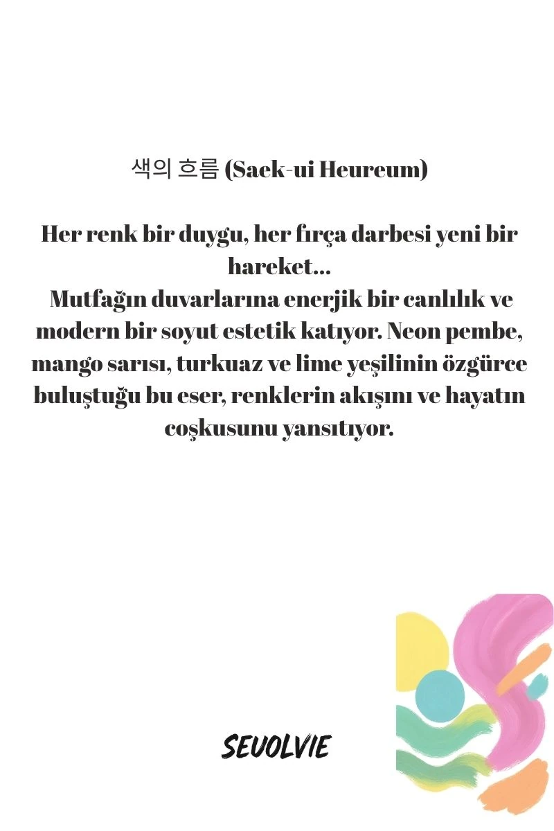 Renkli Anlar Koleksiyonu 색의 흐름 (Saek-ui Heureum) - Art Print - Poster