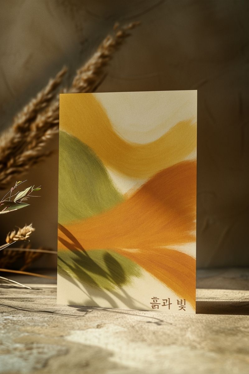 Sakin Sözler Koleksiyonu 흙과 빛 (Heukgwa Bit) – Toprak ve Işık SS9 Art Print - Çerçevesiz Poster