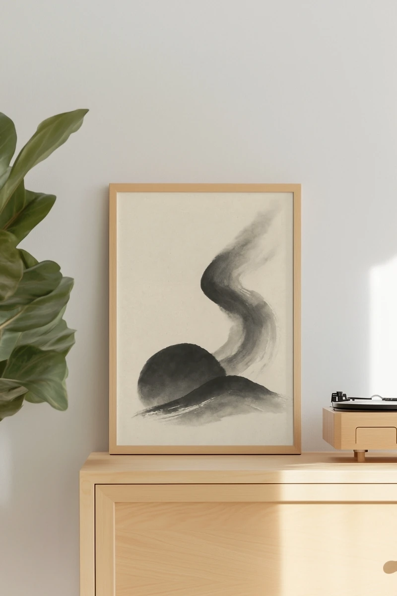 Soyut Koleksiyonu Zaman 흙 - Art Print - Poster