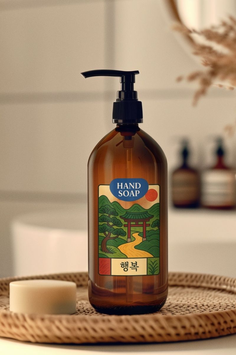 Seuolvie Amber Cam Şişe Sıvı Sabunluk 500 ml 