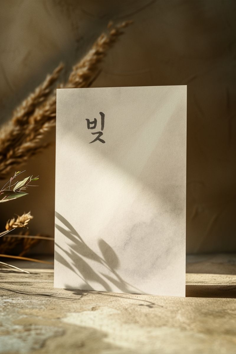 Sessiz Estetik Koleksiyonu 빛 (Işık) SE9 Art Print - Çerçevesiz Poster