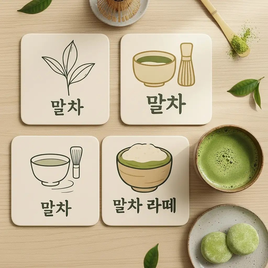 4'lü Seuolvie Ahşap Renkli Bardak Altlığı 