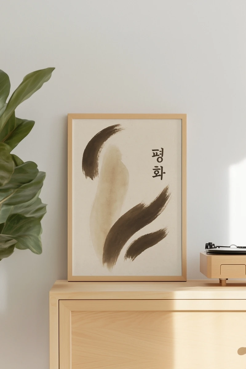 Soyut Koleksiyonu Sonsuzlukta İz – 흔적  - Art Print - Poster