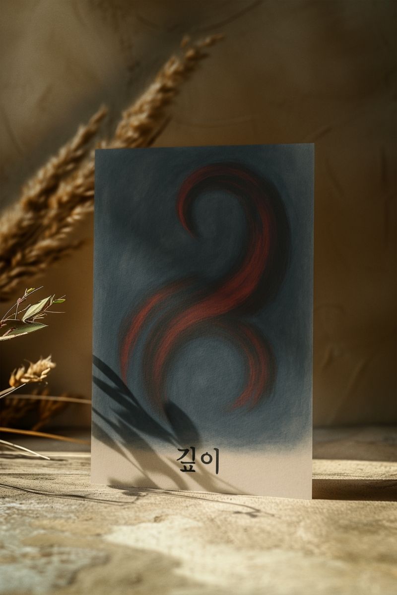 Zodiac Flow Burçlar Koleksiyonu 깊이 – Akrep (Scorpio) - Art Print - Çerçevesiz Poster