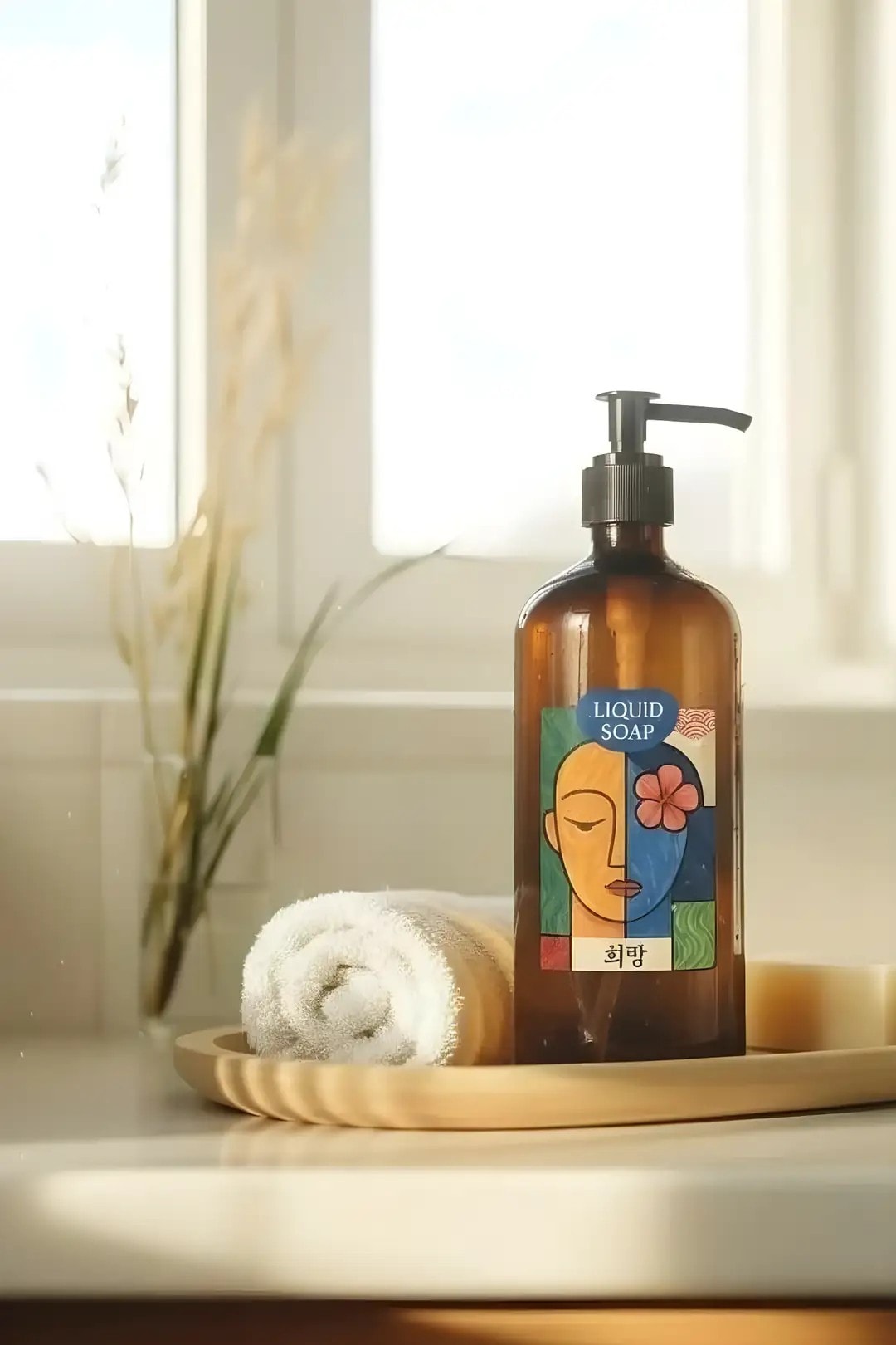 Seuolvie Amber Cam Şişe Sıvı Sabunluk 500 ml 