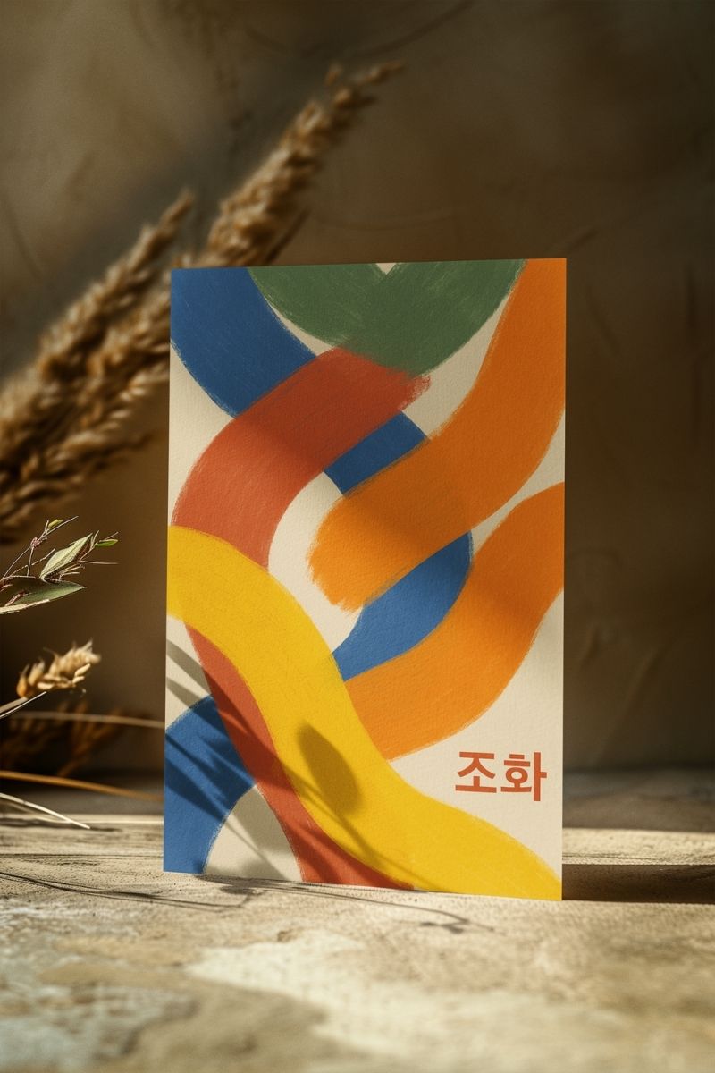 Sakin Sözler Koleksiyonu 강함 (Gangham) – Güç SS7 Art Print - Çerçevesiz Poster