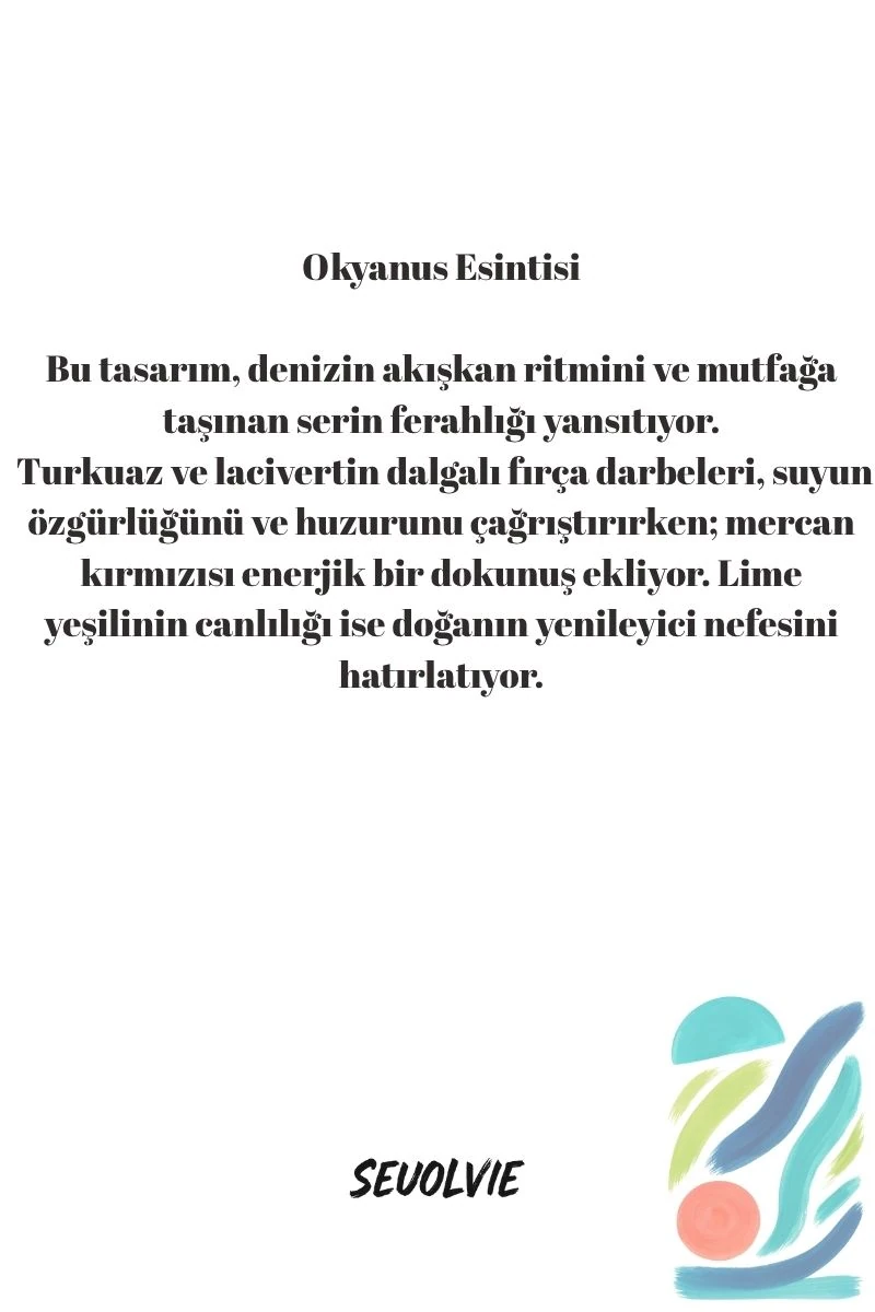 Soyut Koleksiyonu Okyanus Esintisi – Art Print - Poster