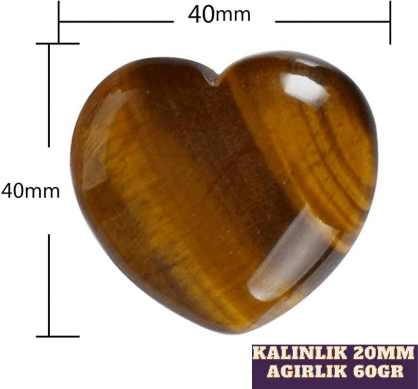 Kalp Parça Doğal Taş 