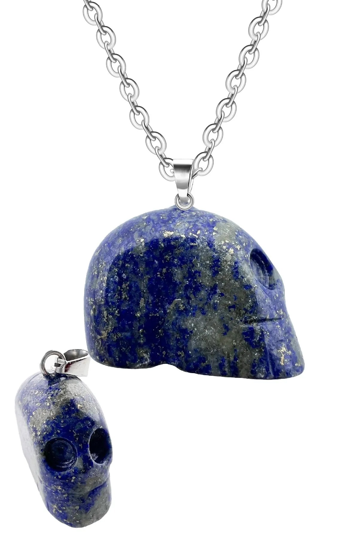 Kuru Kafa Kolye - Lapis Lazuli (Zihinsel Temizlik Taşı)