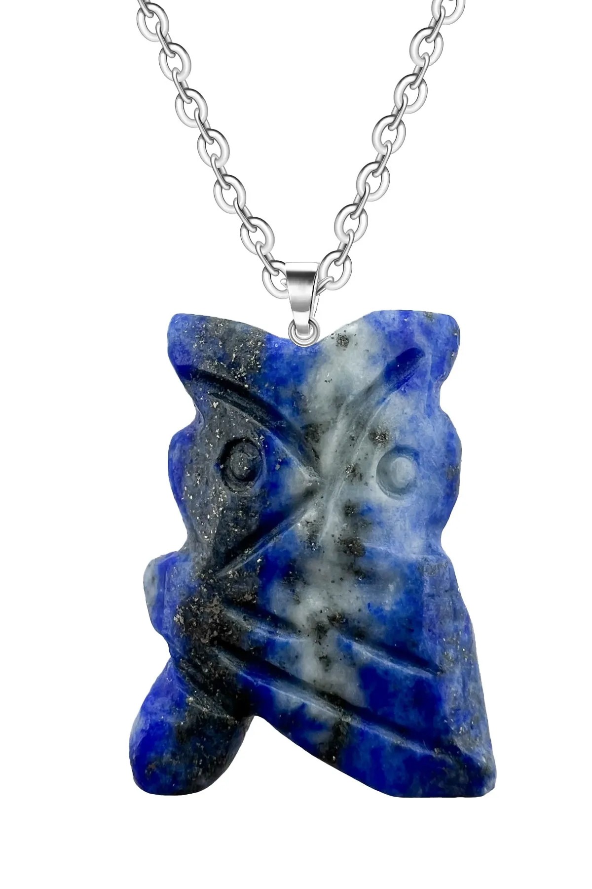 Baykuş Kolye - Lapis Lazuli (Zihinsel Temizlik Taşı)