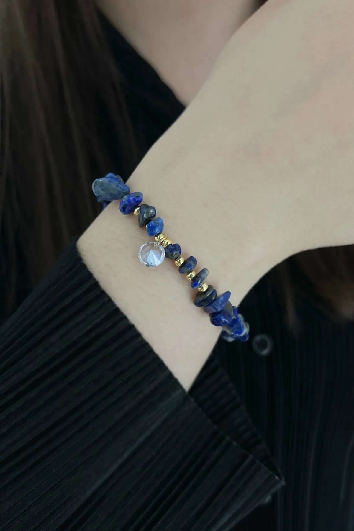 Özel Tasarım Bileklik - Lapis Lazuli (Zihinsel Temizlik Taşı)