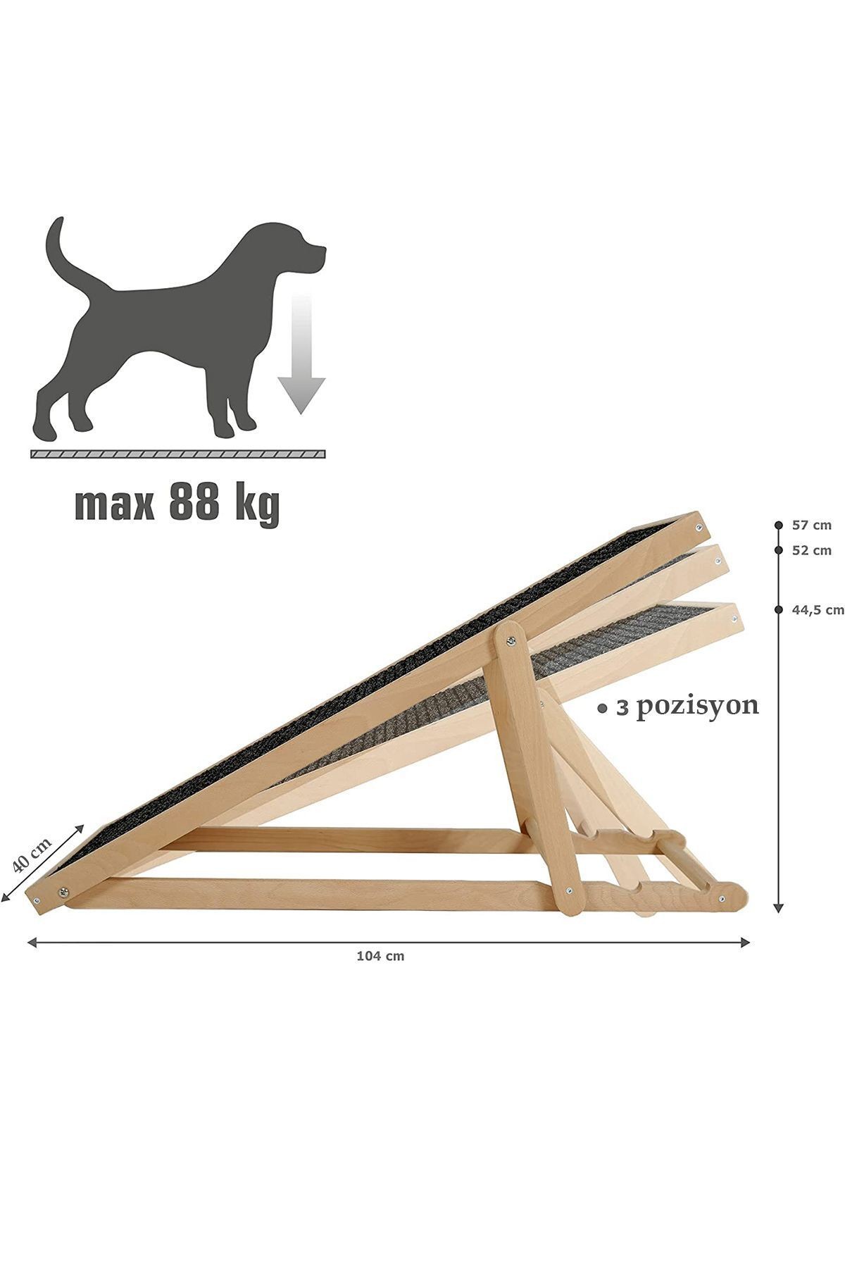 Köpek Rampası - Kedi Rampası Ayarlanabilir