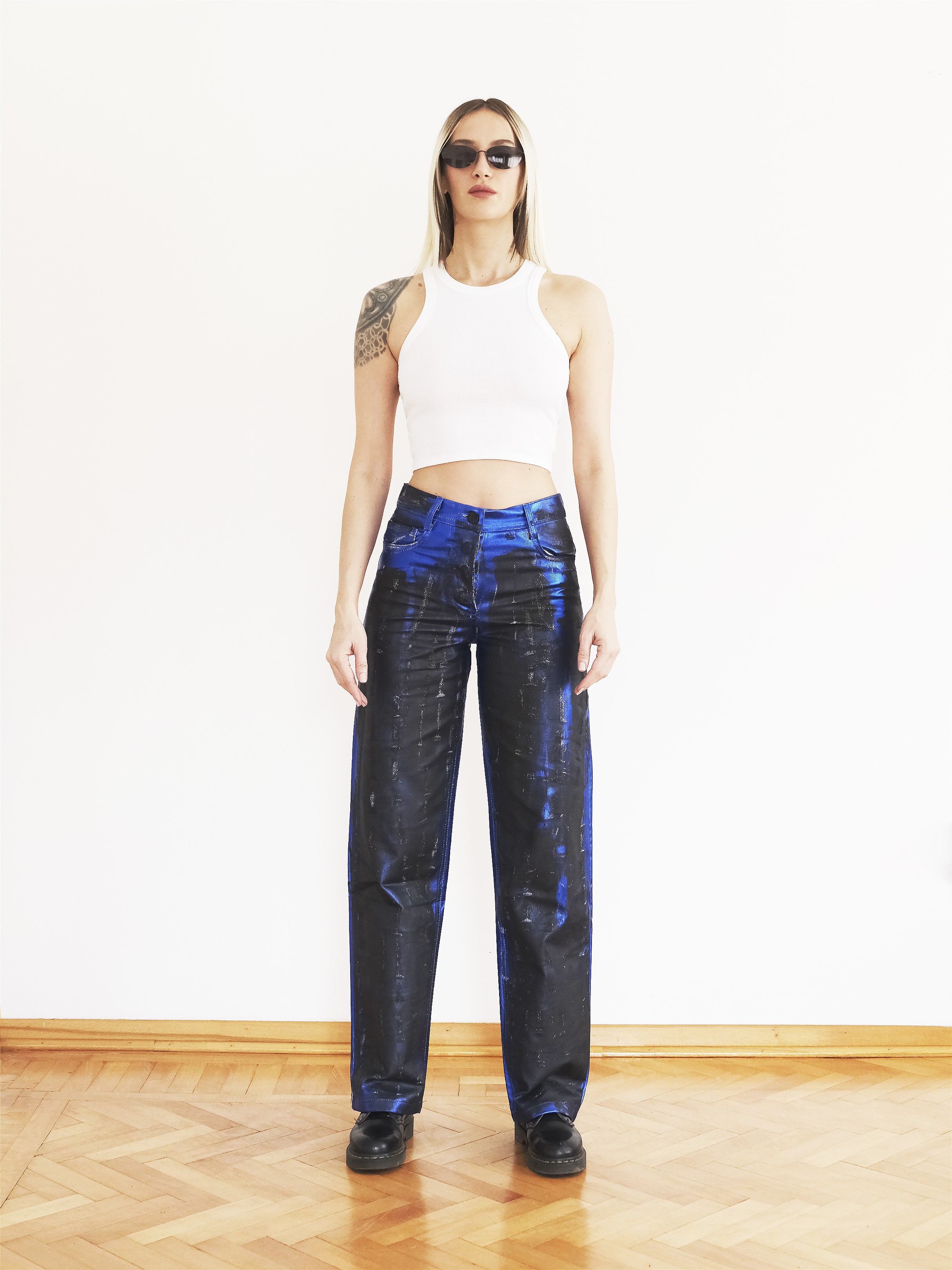 Alek Worn Women Jean Pants - blue